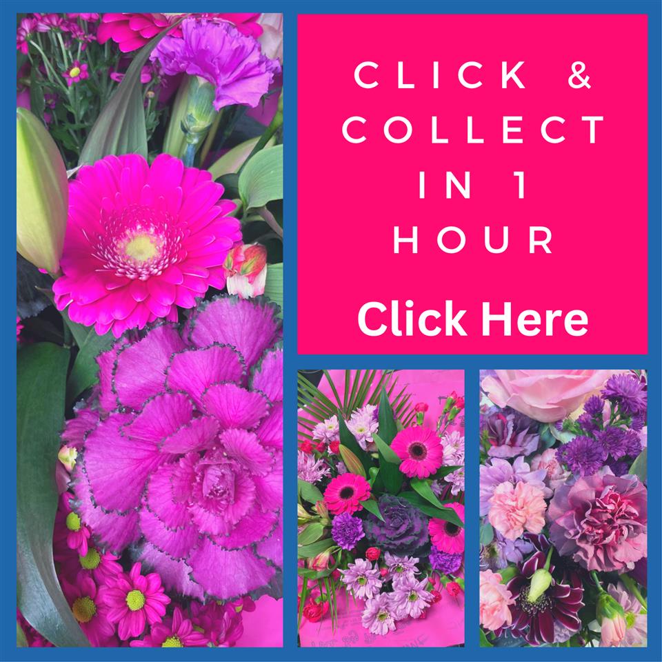 Click & Collect beautiful fresh flower bouquets from your Cornish Florist